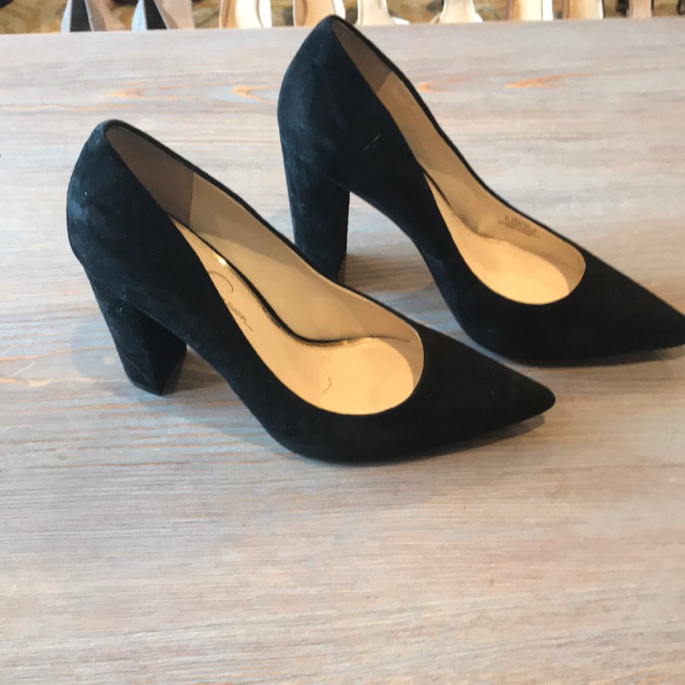 Black Jessica Simpson Block Heels